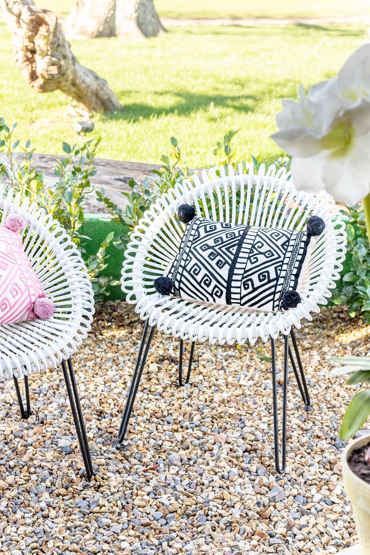 Jaipur mini monochrome cushion