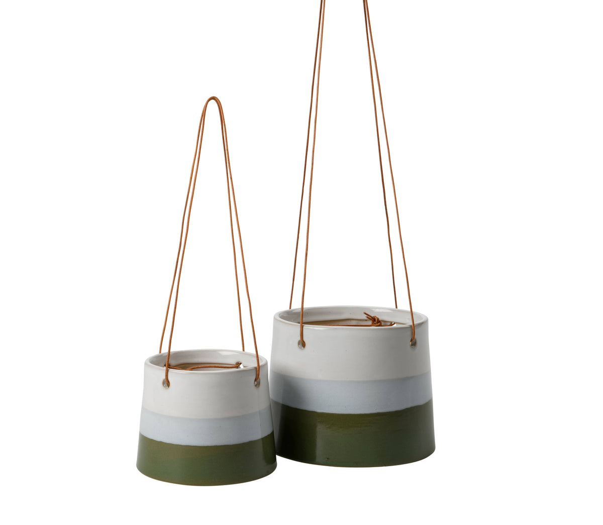 Collectors Hanging Pot Blue and Green 12.5cm
