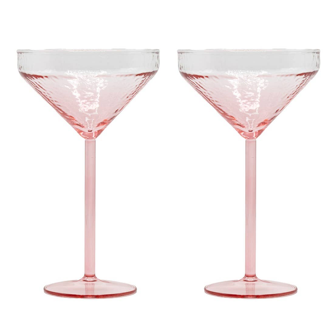 Cocktail Glass Claude | set of 2 | pink | Martini glasses: Glass