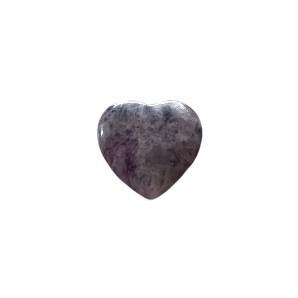 Mini Crystal Heart, 2cm: Lepidolite