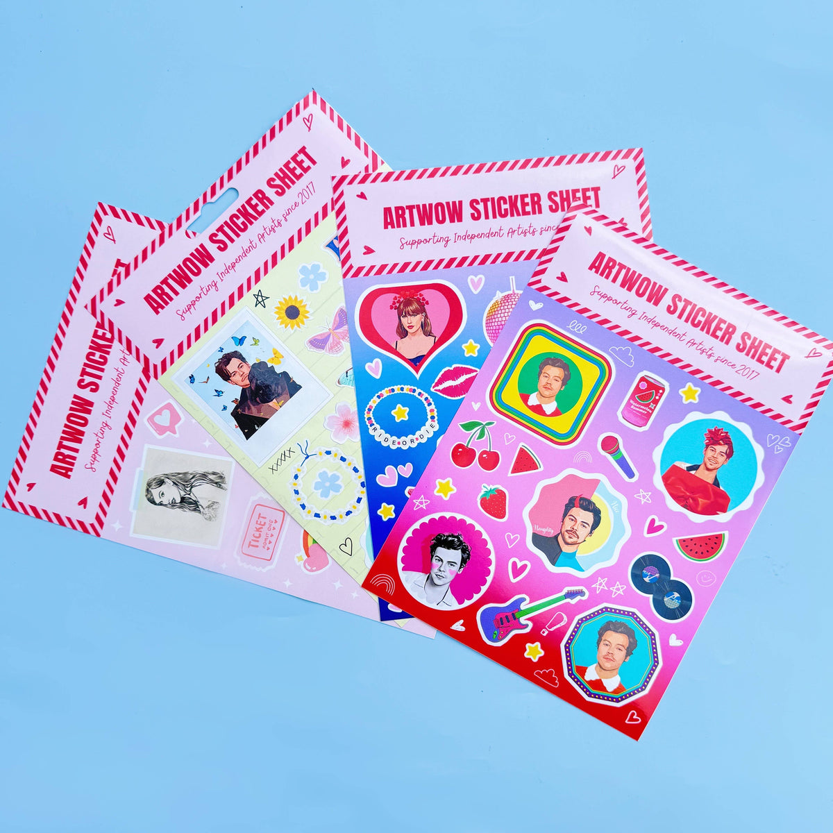 Sticker Sheets 'Red lips' by DOLLY WOLFE