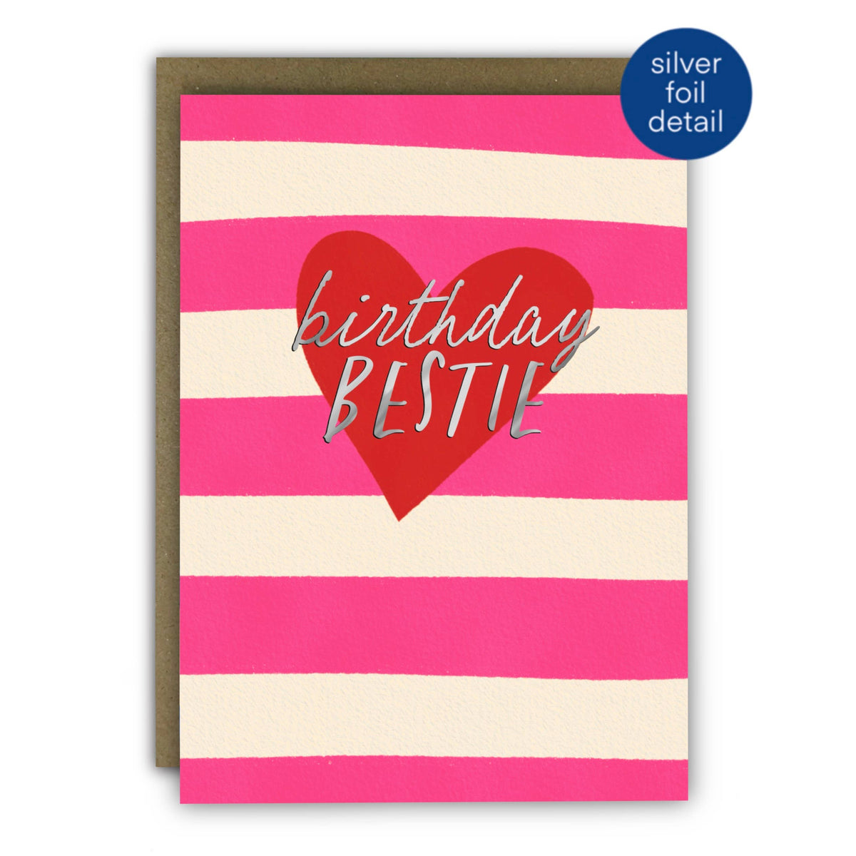 Funny Birthday Card - Bestie Love Heart For Her: Naked