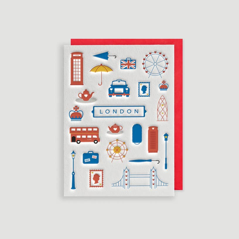 London Letterpress Card