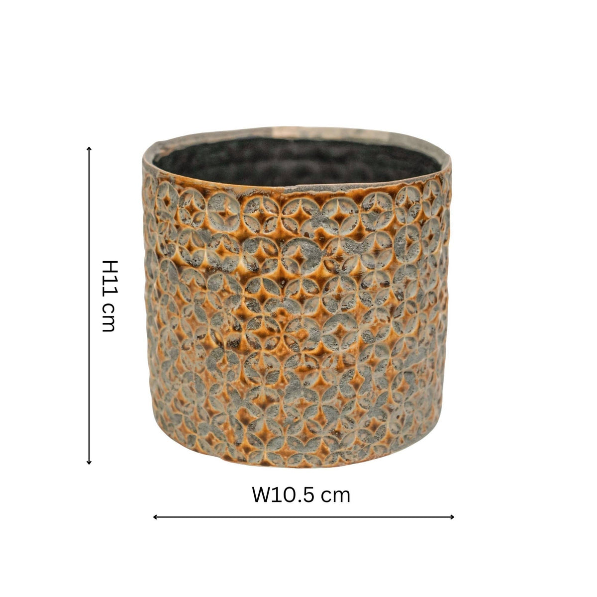 Terni Premium Glaze Ceramic Indoor Planter H11cm D10.5cm