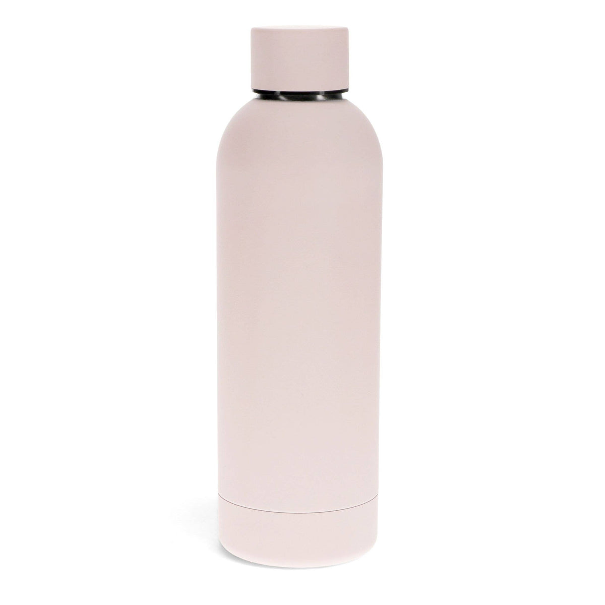 Rubber Coated Steel Bottle 500ml - Light Pink