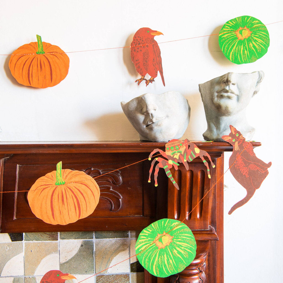 UK/EU: Pumpkin Sewn Garland