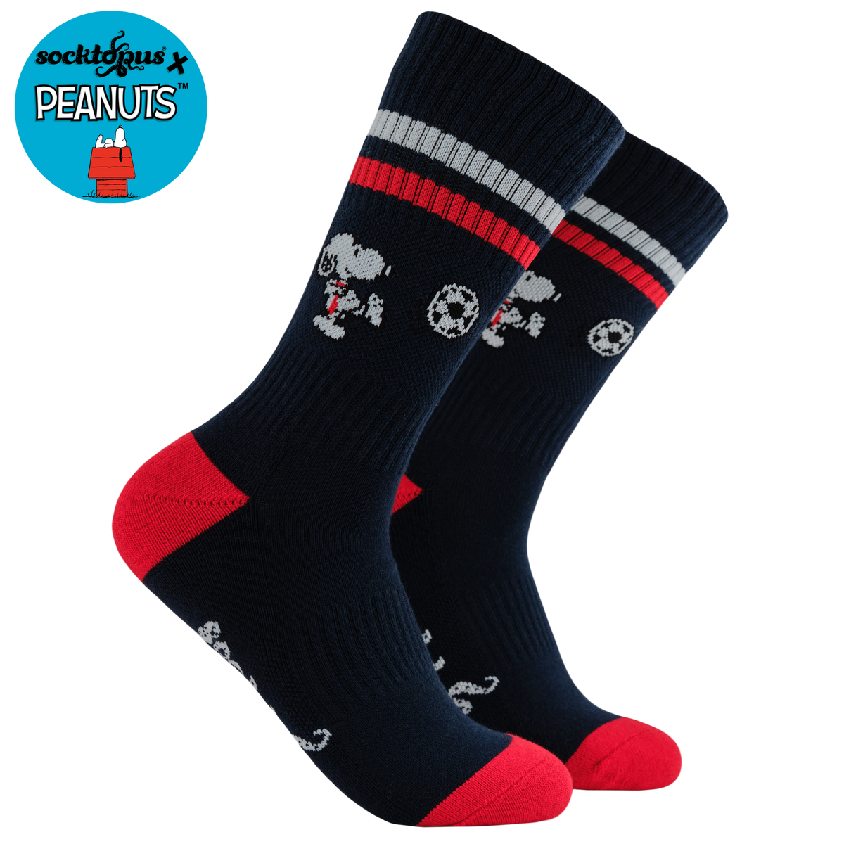 Football Athletic Socks - Peanuts: NAVY / ONE SIZE (UK 5-11 / EU 38-45 / US 7-12)