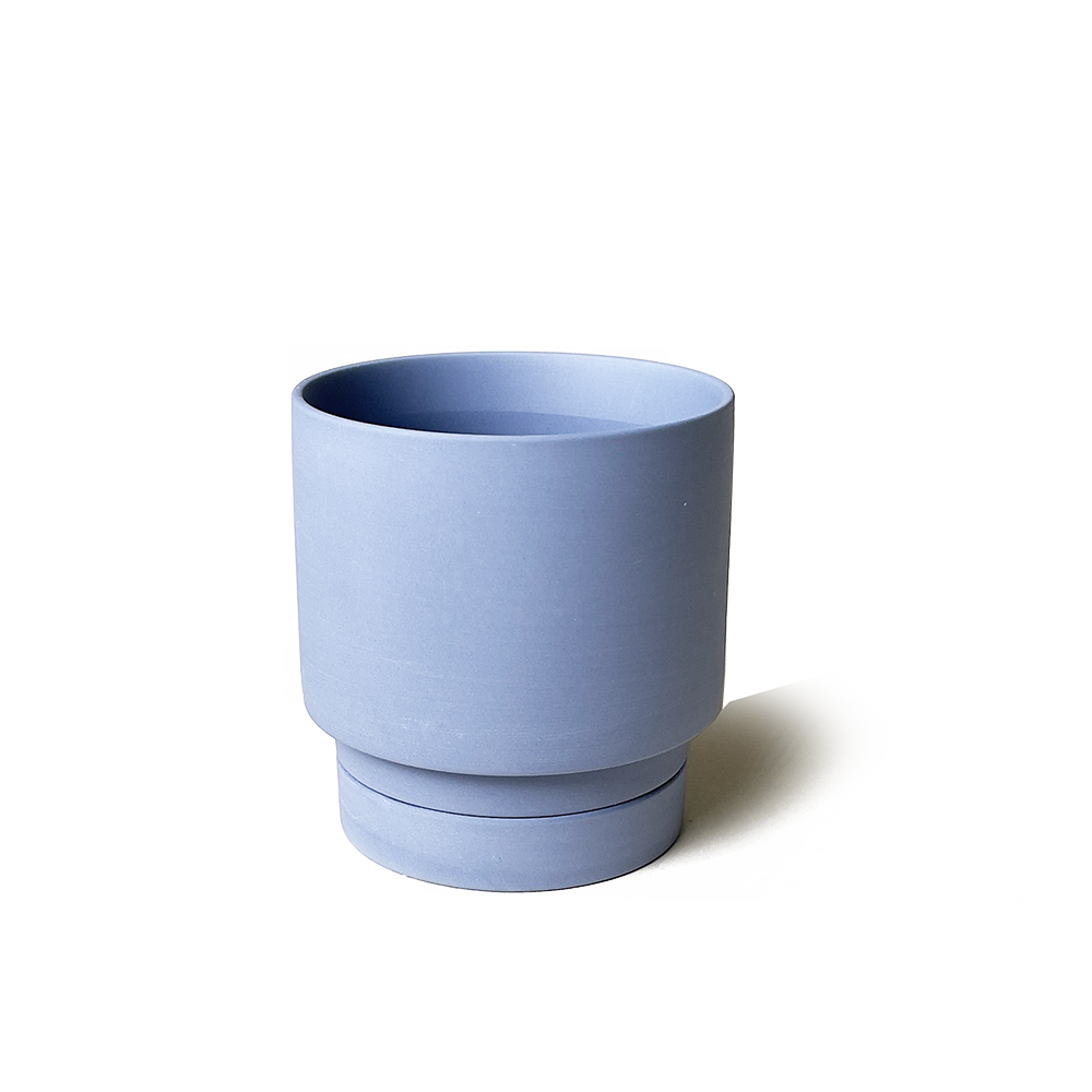 Casey Indoor Ceramic Planter Self Watering Pot: Olive