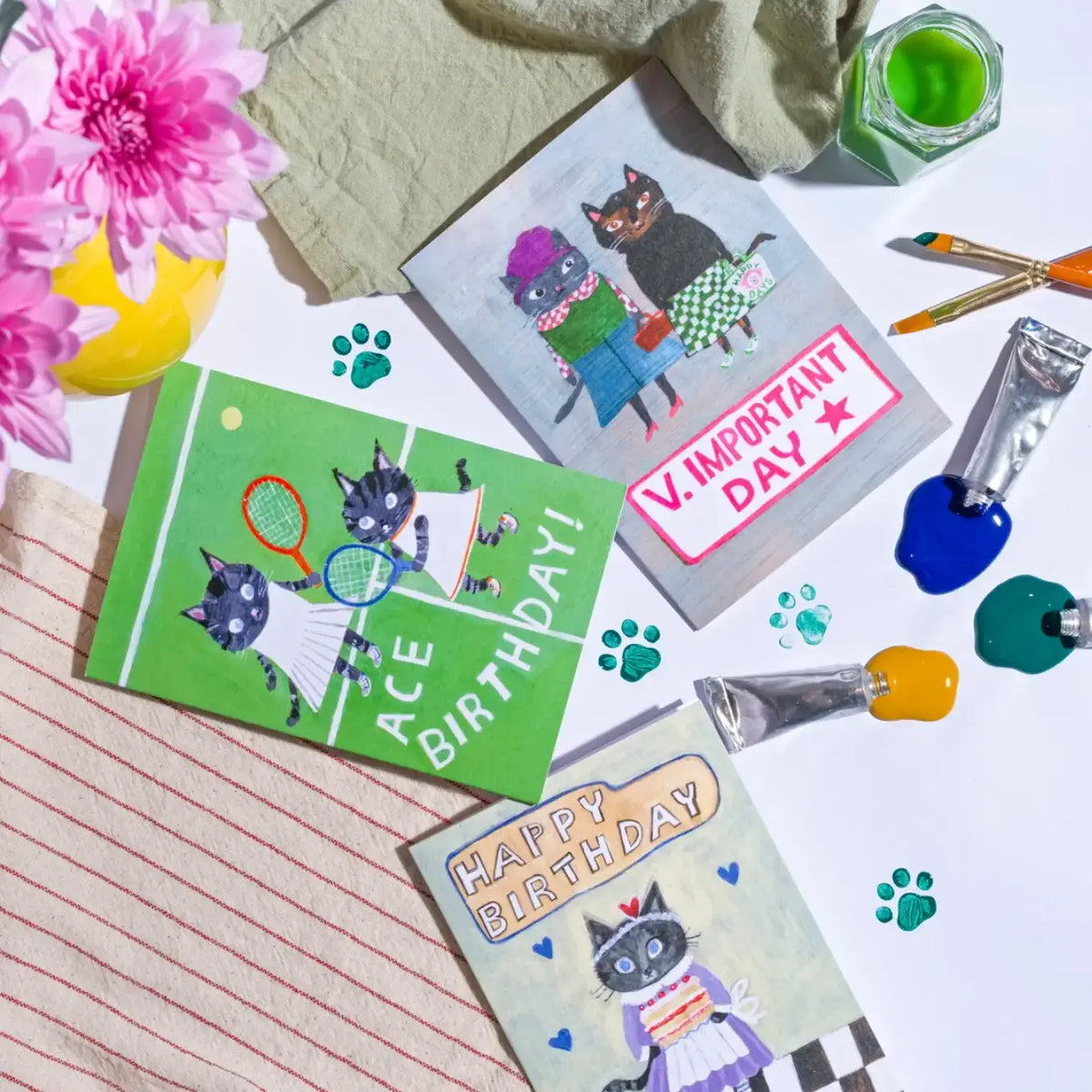 Yeehaw Card | Cowboy Card | Cat Card | Congratulations Card
