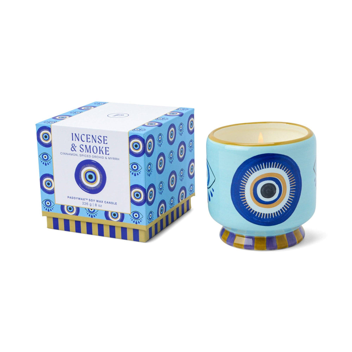 Paddywax A Dopo Eye Ceramic Candle - Incense &amp; Smoke