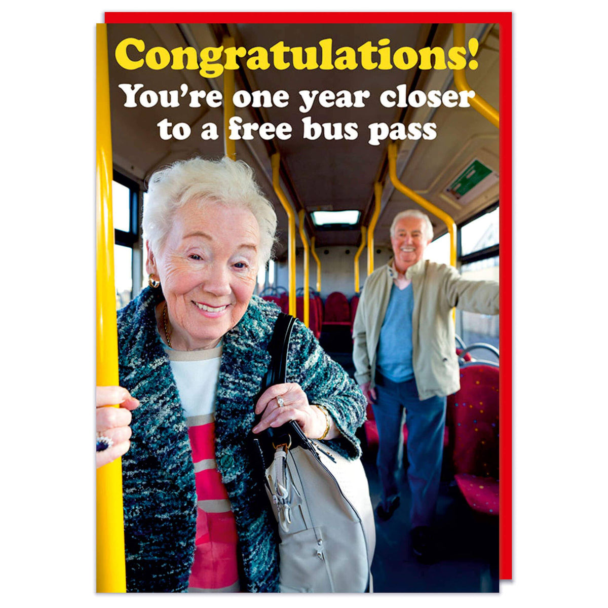 Free bus pass Greeting Card