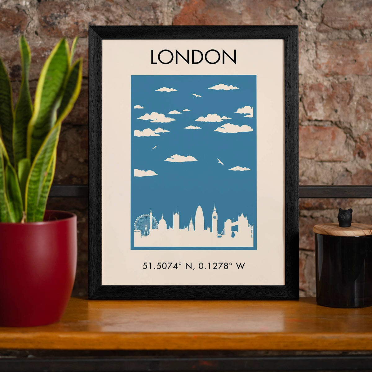 London Tourist Style Poster Print