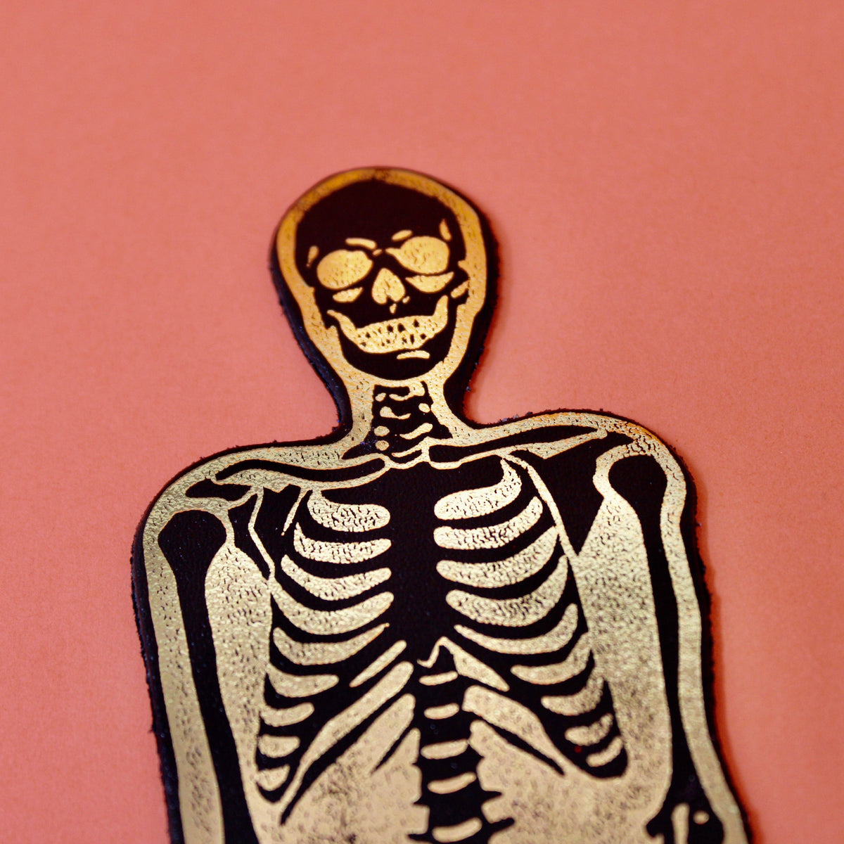 Skeleton Bookmark - You Read Right Through Me: Black