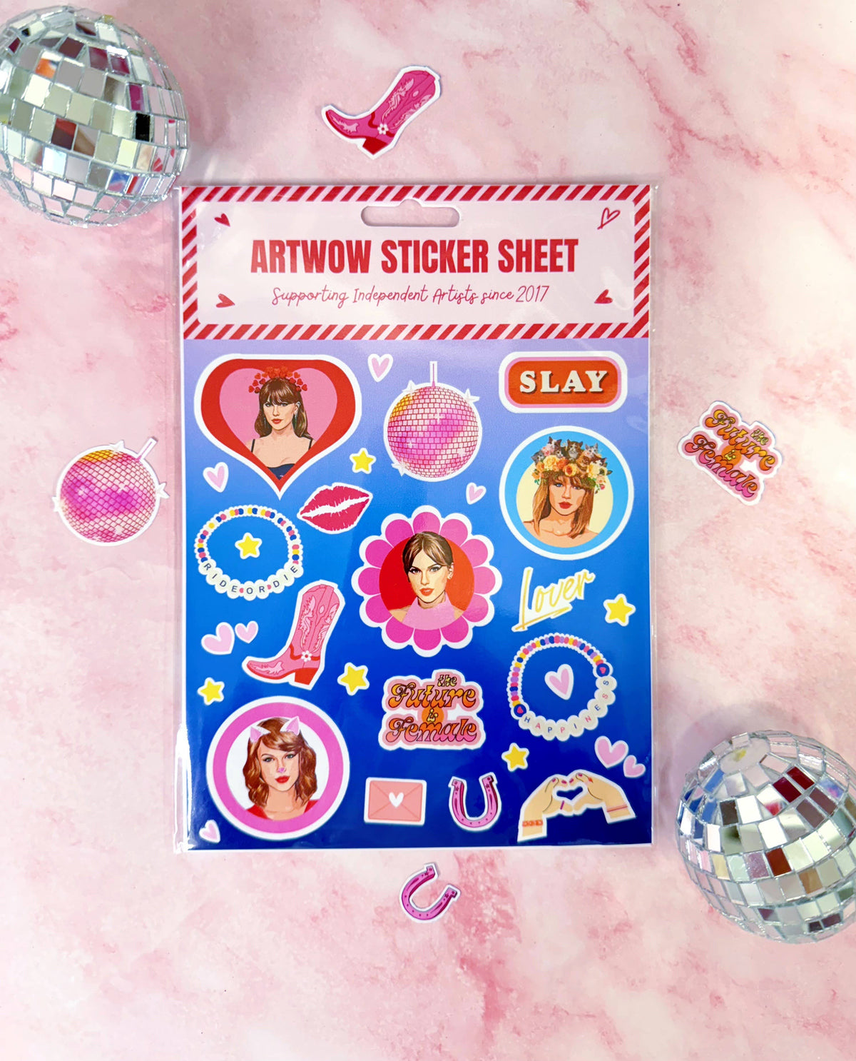 Sticker Sheets 'Red lips' by DOLLY WOLFE