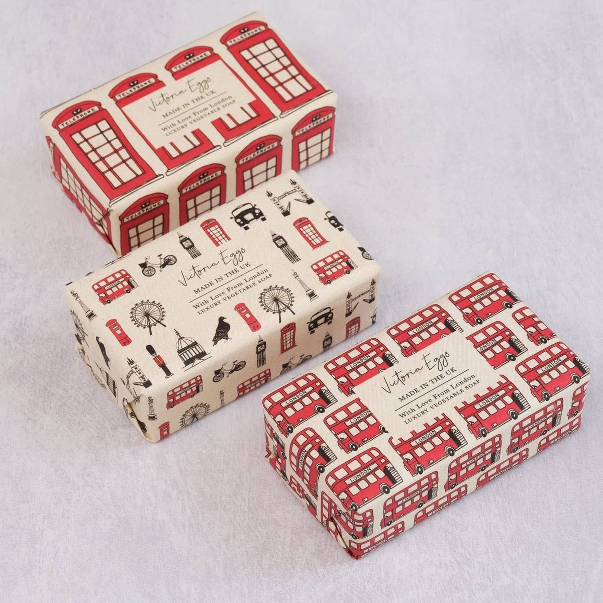 London Bus Luxury Soap Rhubarb & Custard