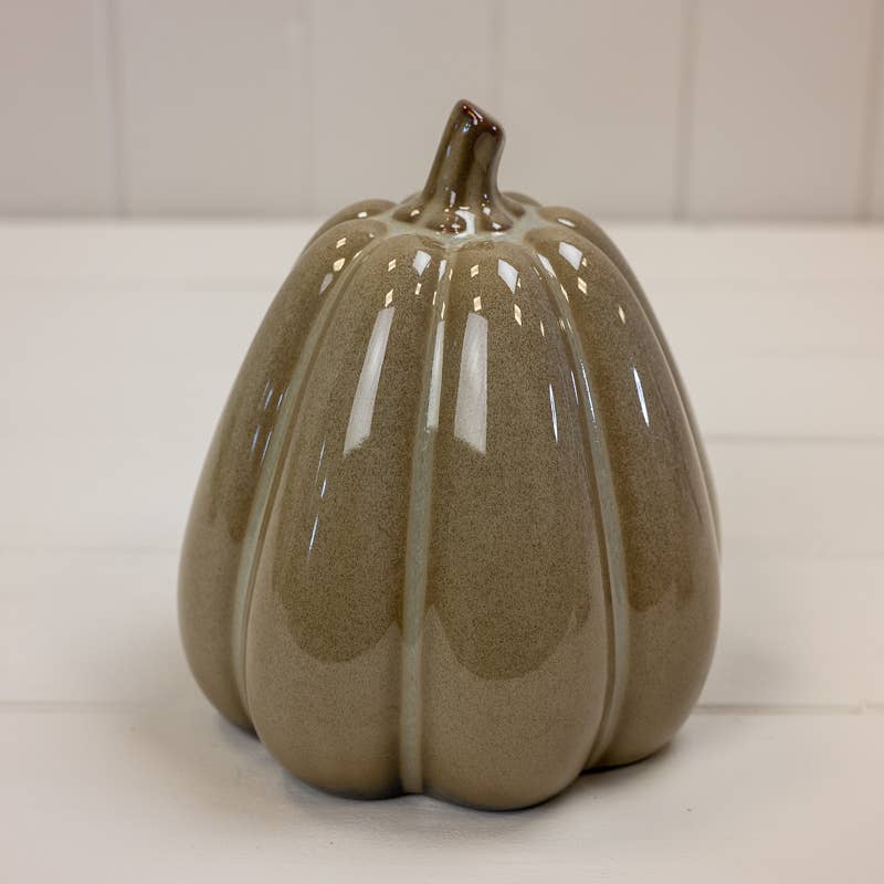 Caramel Ceramic Pumpkin 14cm x 15cm