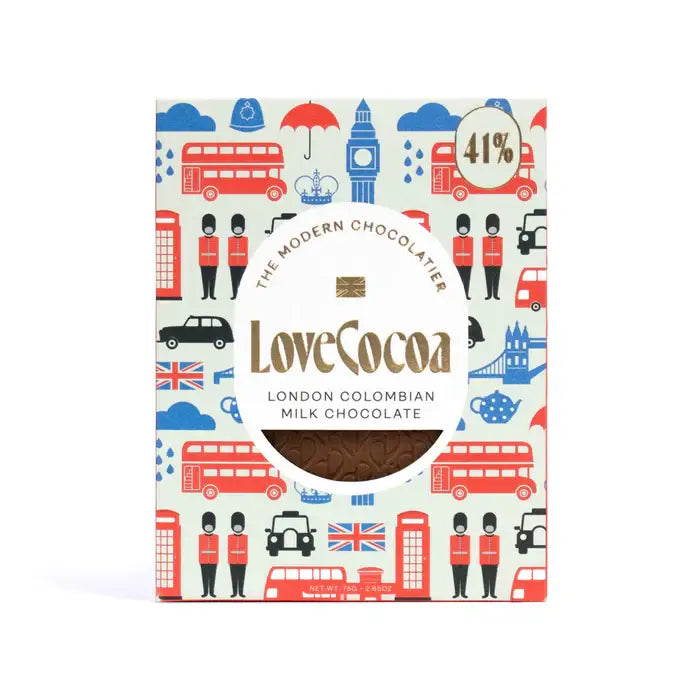 London Icons Colombian 41% Milk Chocolate Bar