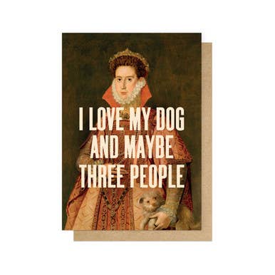 I Love My Dog Greetings Card: Cello-Free