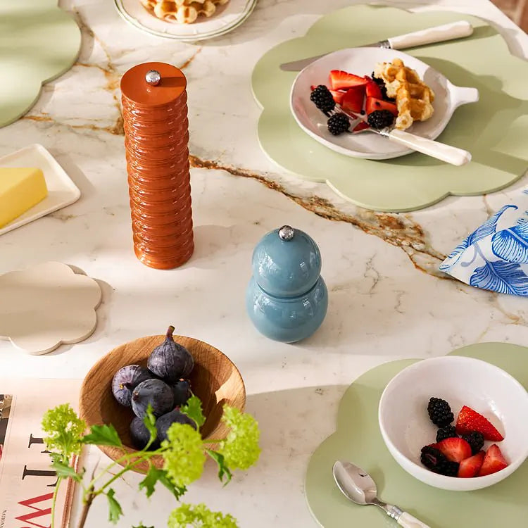 Chambray Blue Chubbie Salt or Pepper Mill