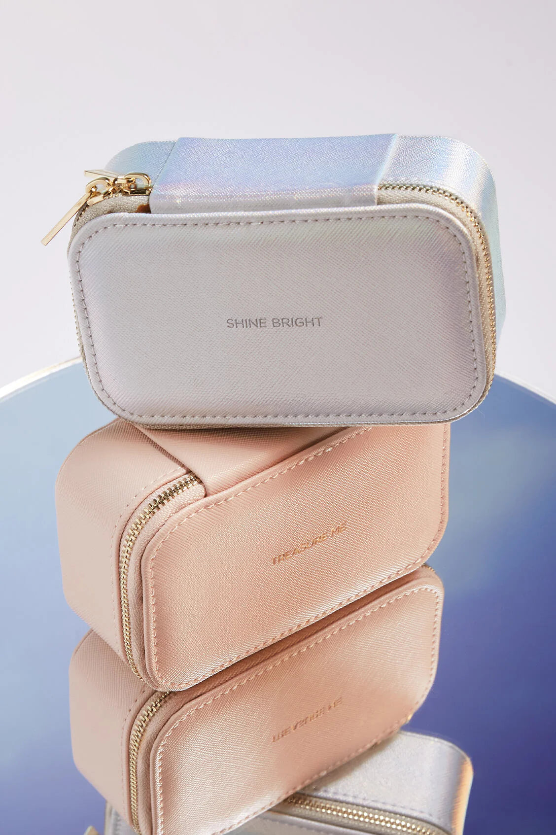 Iridescent Shine Bright Mini Jewellery Box