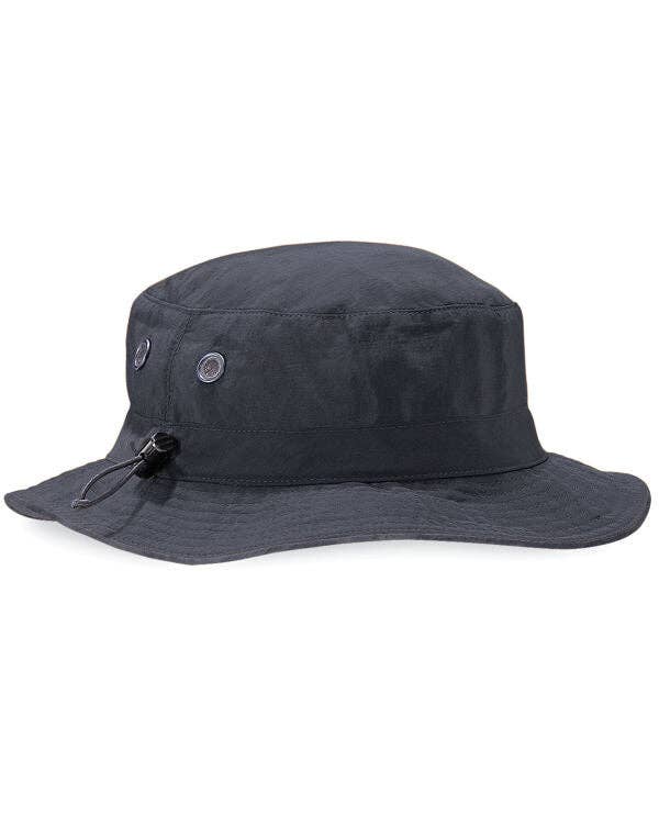 Beechfield Cargo Bucket Hat | Unisex | UPF 50+ | Cord Adjustment | 5 Colours | One Size: Black / One Size