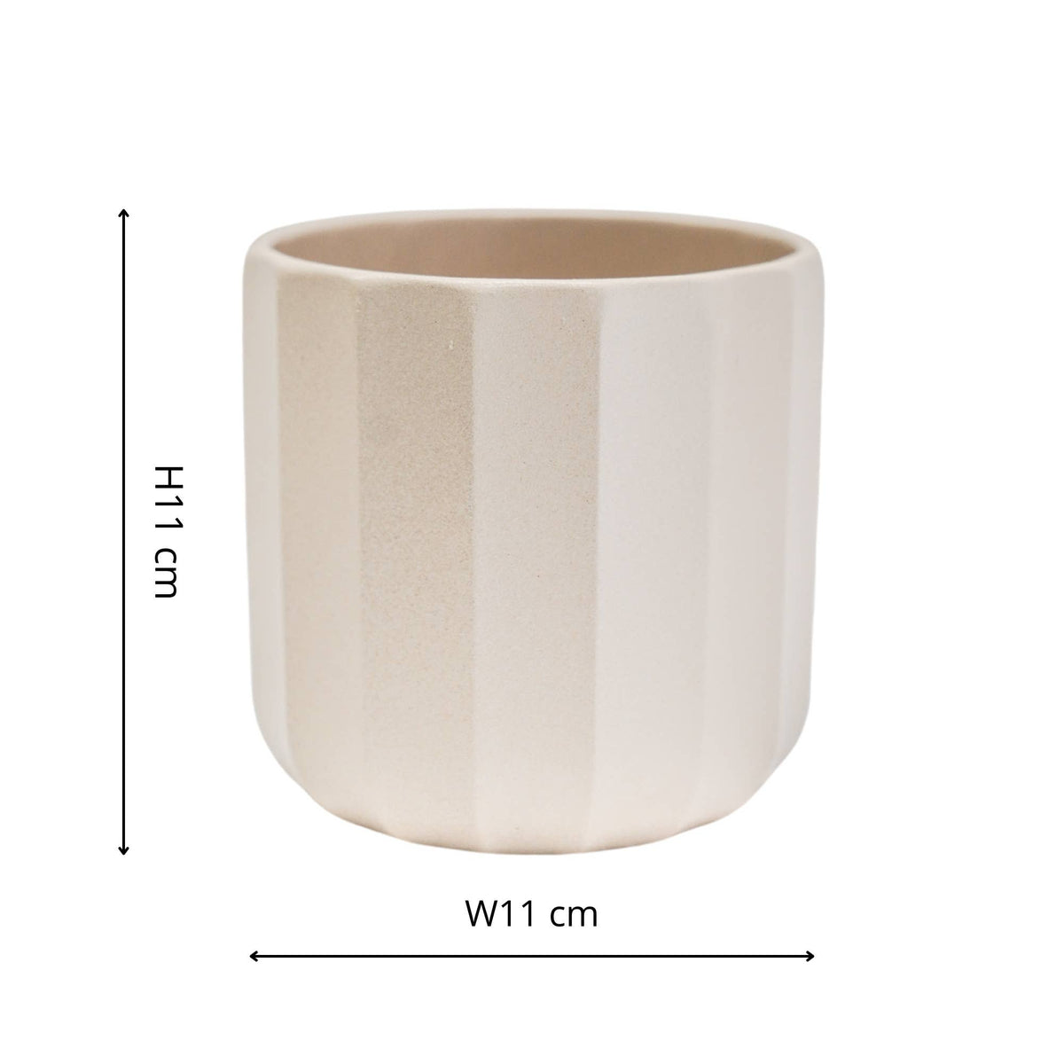 Positano Geo Planter: Burnt Orange / 11 cm