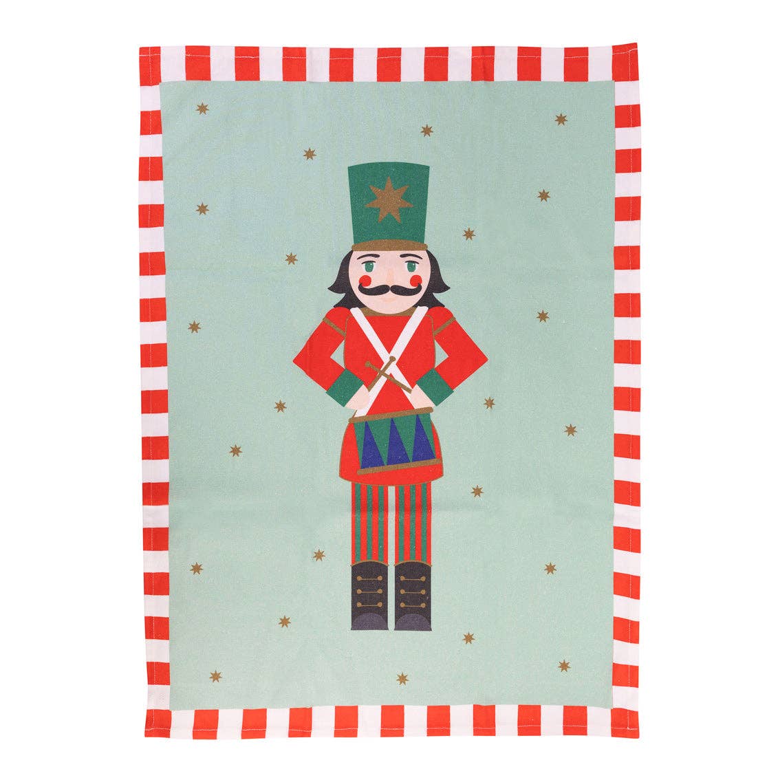 Nutcracker Harlequin Christmas Tea Towel | Kitchenware |