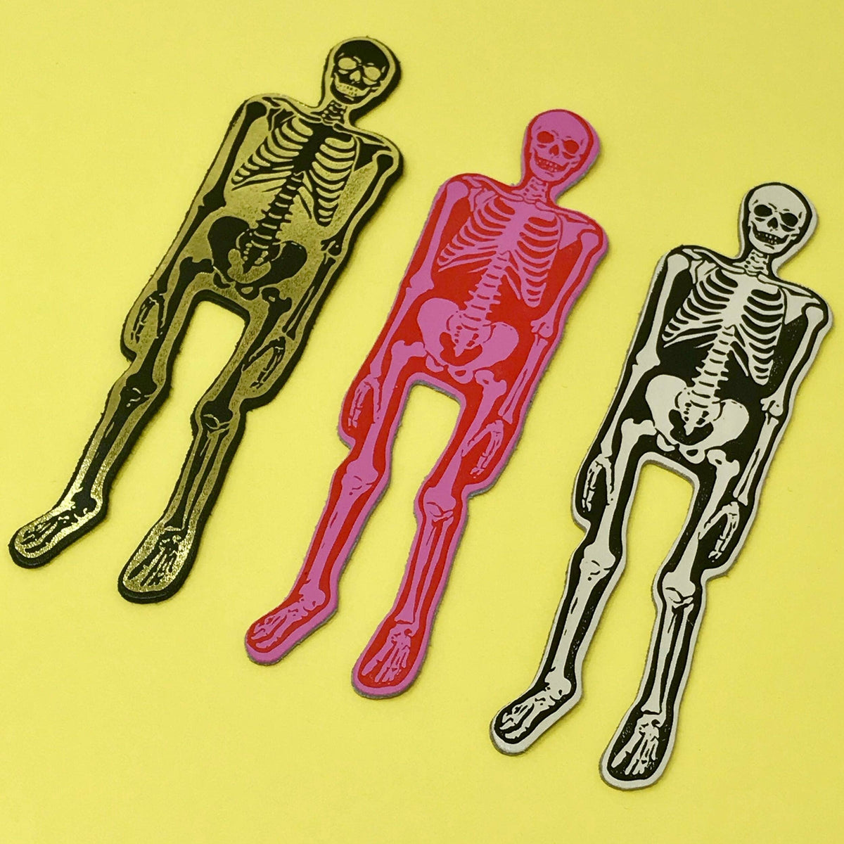 Skeleton Bookmark - You Read Right Through Me: Black
