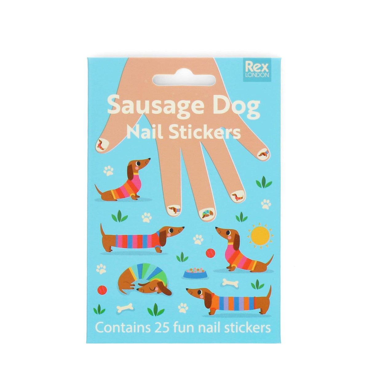 Children&#39;s Nail Stickers - Sausage Dog