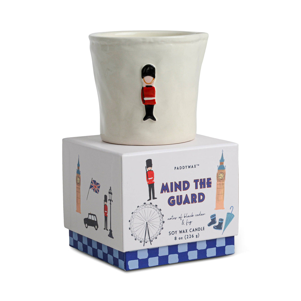 Paddywax Bistro 8oz/226g Guard Ceramic Candle - Mind The Guard