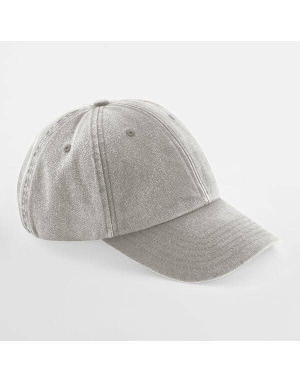 Beechfield Low Profile Vintage Cap | Unisex | Heavy Washed Cotton | 19 Colours | One Size: Vintage Black / One Size
