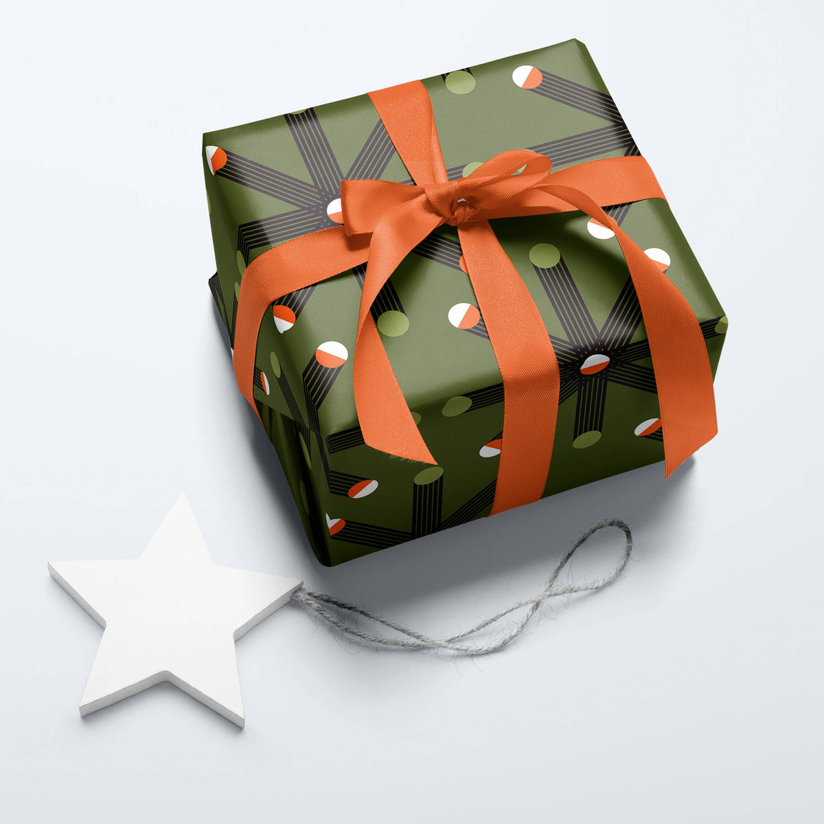 Seventies 9 Star | Christmas Gift Wrapping Paper