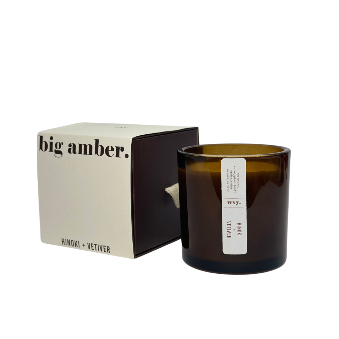 Big Amber Candle