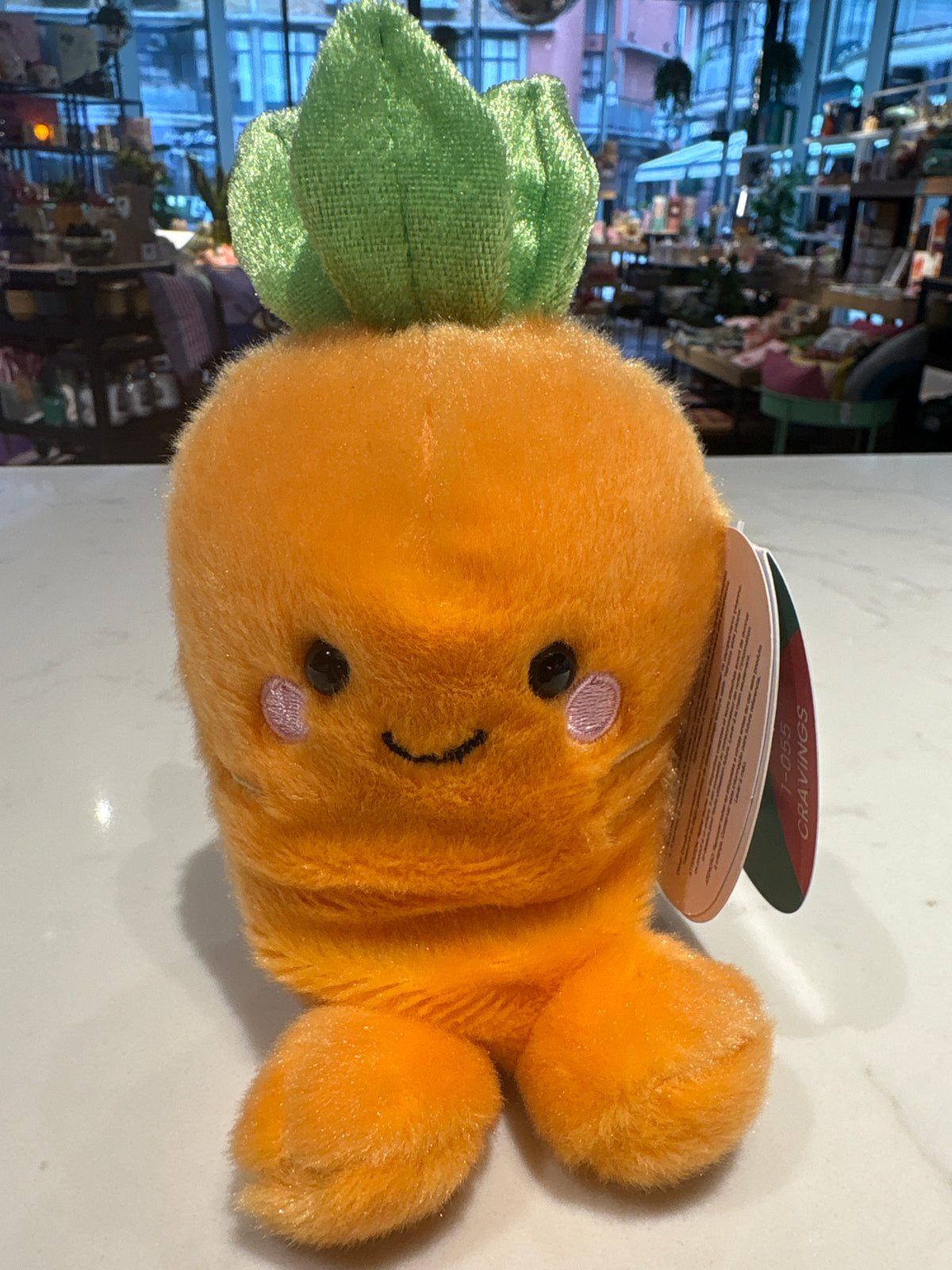 Palm Pal Cheerful Carrot 5 Inch Plush Toy