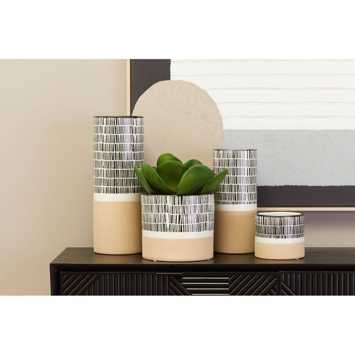 Jada Small Striped Planter
