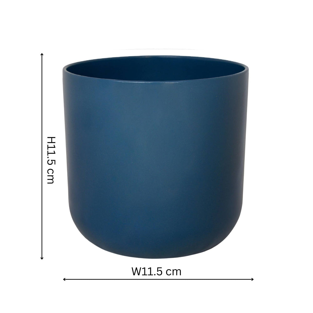 Lisbon Ceramic Indoor Planter H11.5cm D11.5cm: Light Grey
