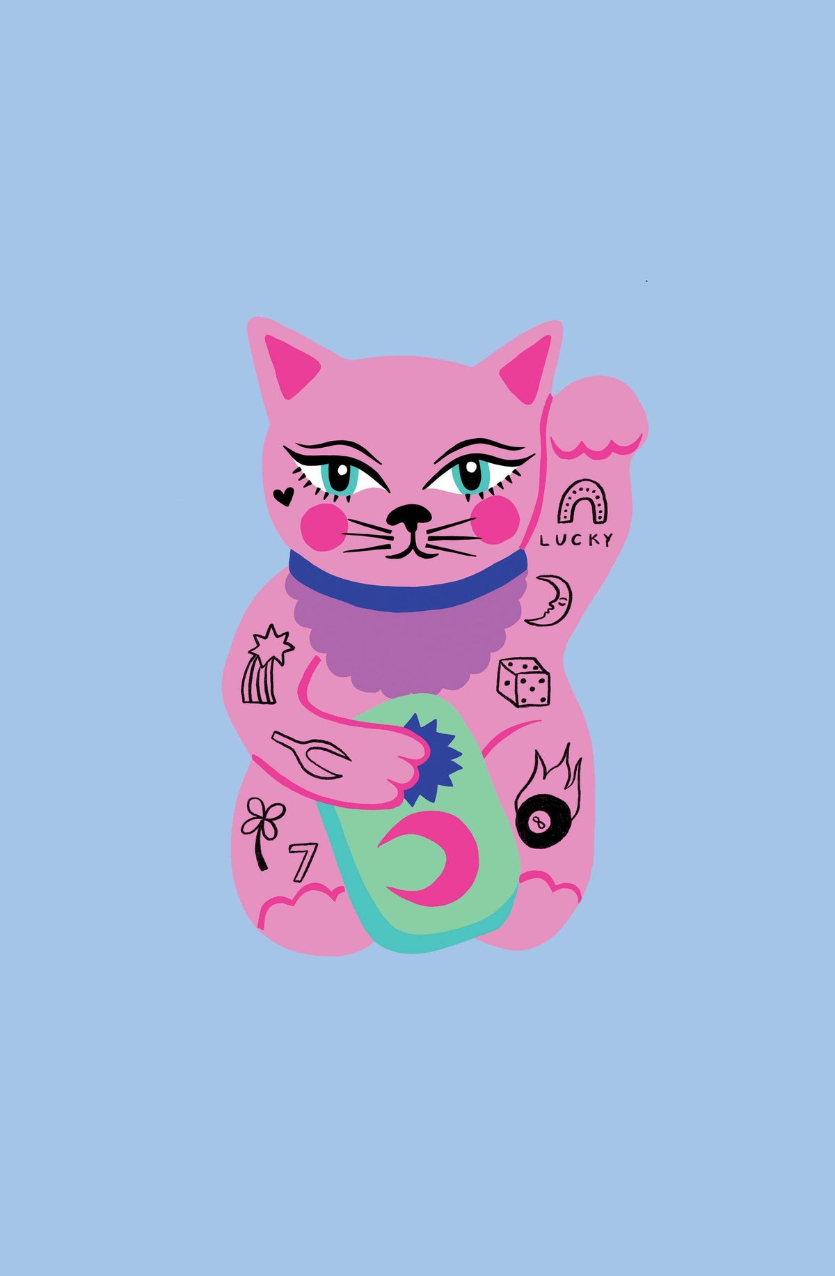 Amy Hastings | Lucky Cat Medium Reusable Bag