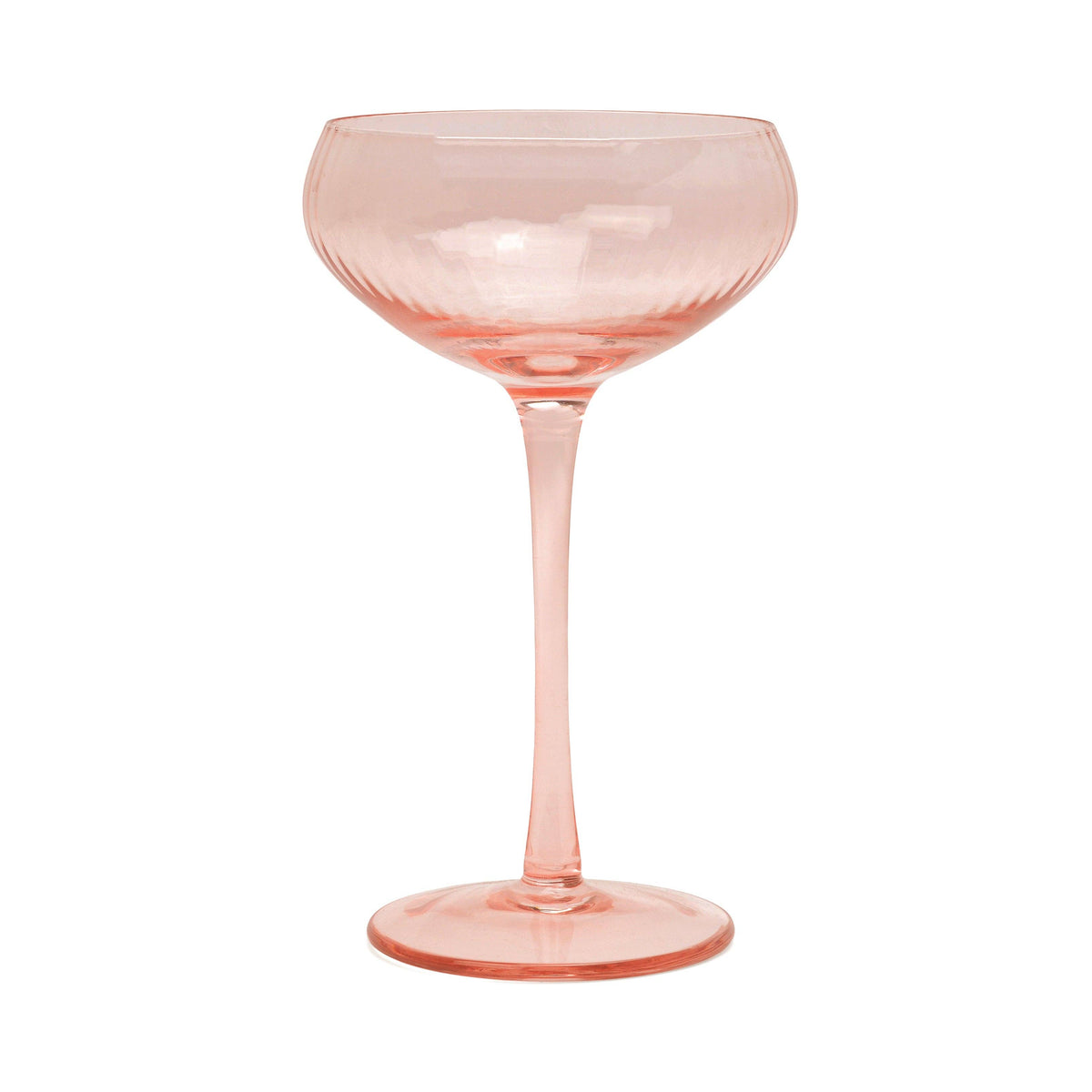 Here's How "The Lou" Coupe Glass - Set of 2 Blush