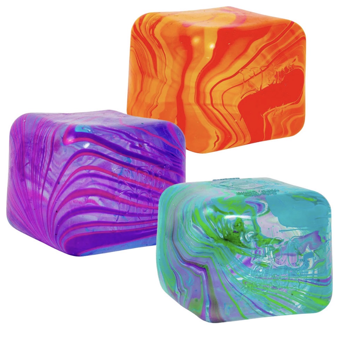 NeeDoh Nice Cube Swirl Fidget Toy - Random Assorted Colour