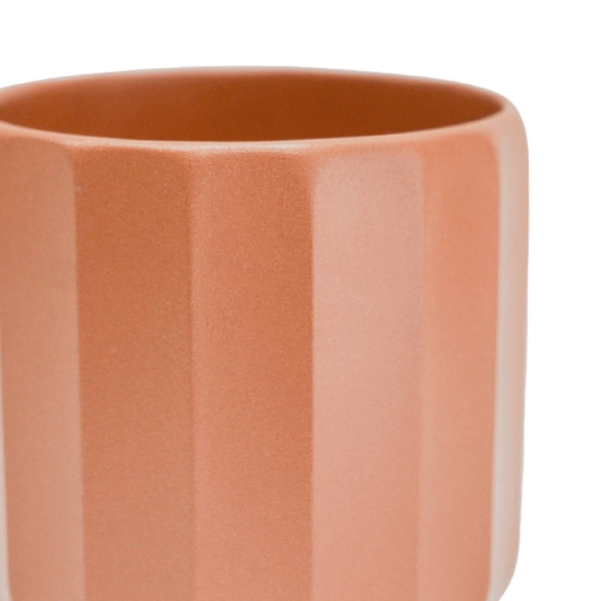 Positano Geo Planter: Ivory/ Off-white / 11 cm