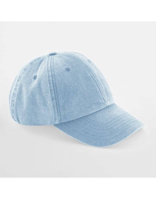 Beechfield Low Profile Vintage Cap | Unisex | Heavy Washed Cotton | 19 Colours | One Size: Vintage Black / One Size