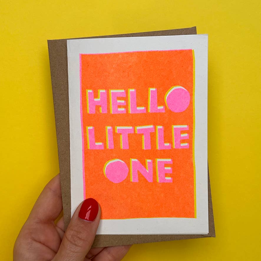 Greeting Card New Baby | New Baby Card | Hello Little One