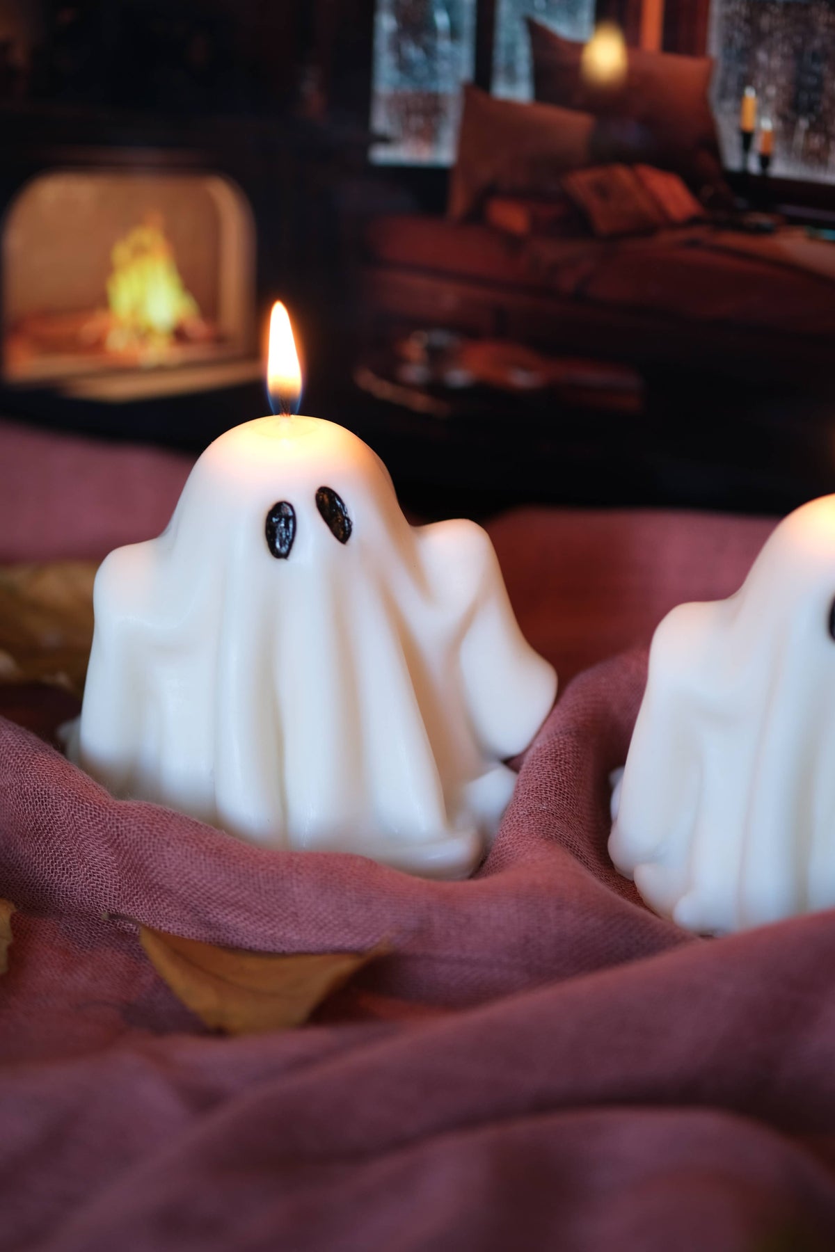 Ghost Candles / Halloween Candles: White / A