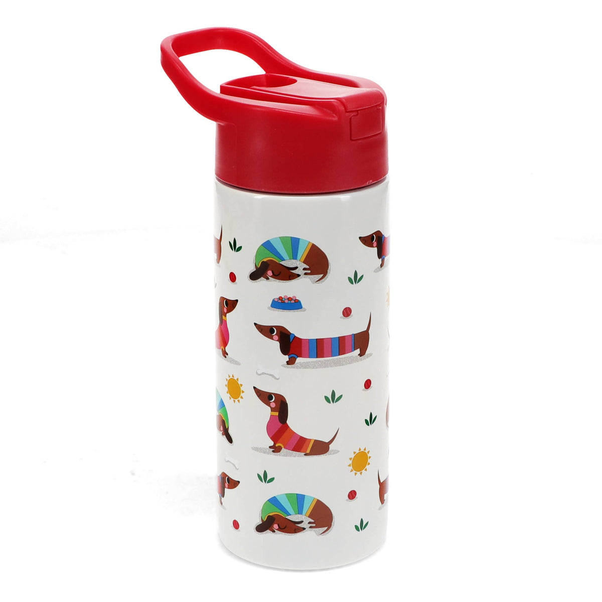 Stainless steel bottle with push button lid 500ml - Sunny Sa