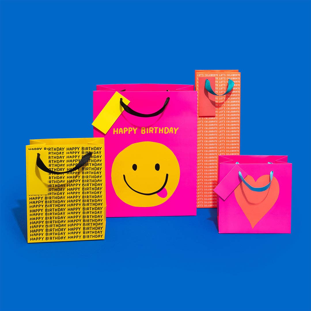 Smiley Face Birthday Large Gift Bag (9605)