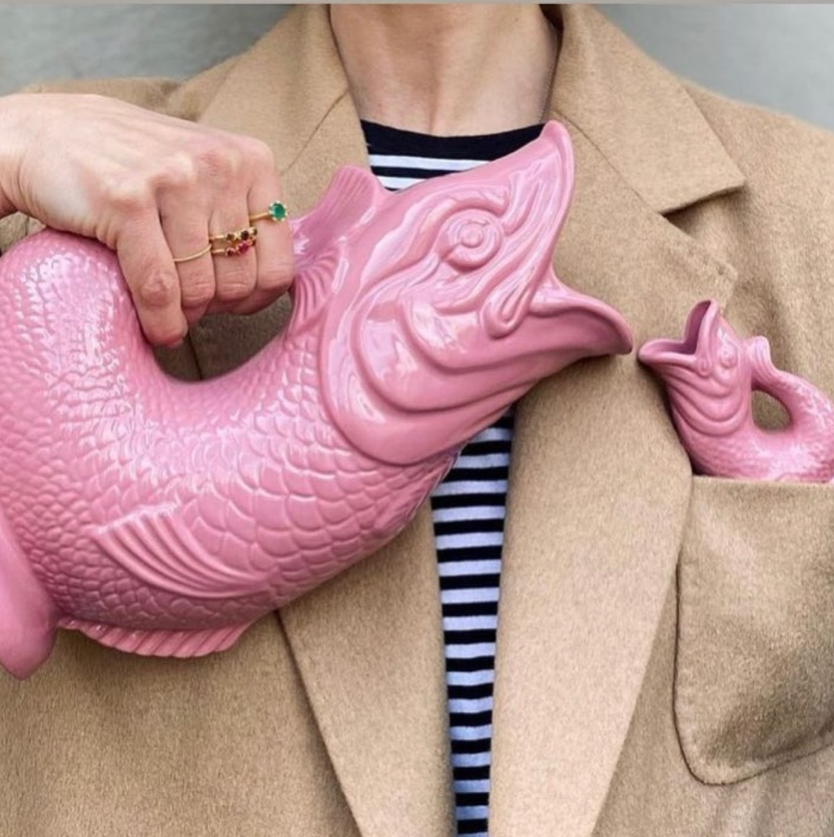 Pink Original Gluggle Jug pitcher vase