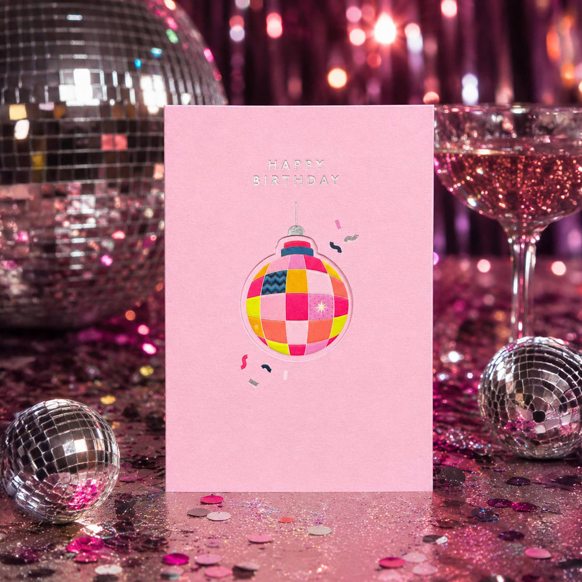 Disco Ball Birthday Card