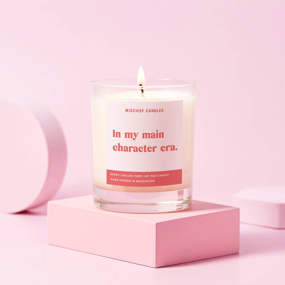 Funny Friend Gift Soy Wax Candle In My Main Character Era: Pink / Chilled Vibes / 20cl