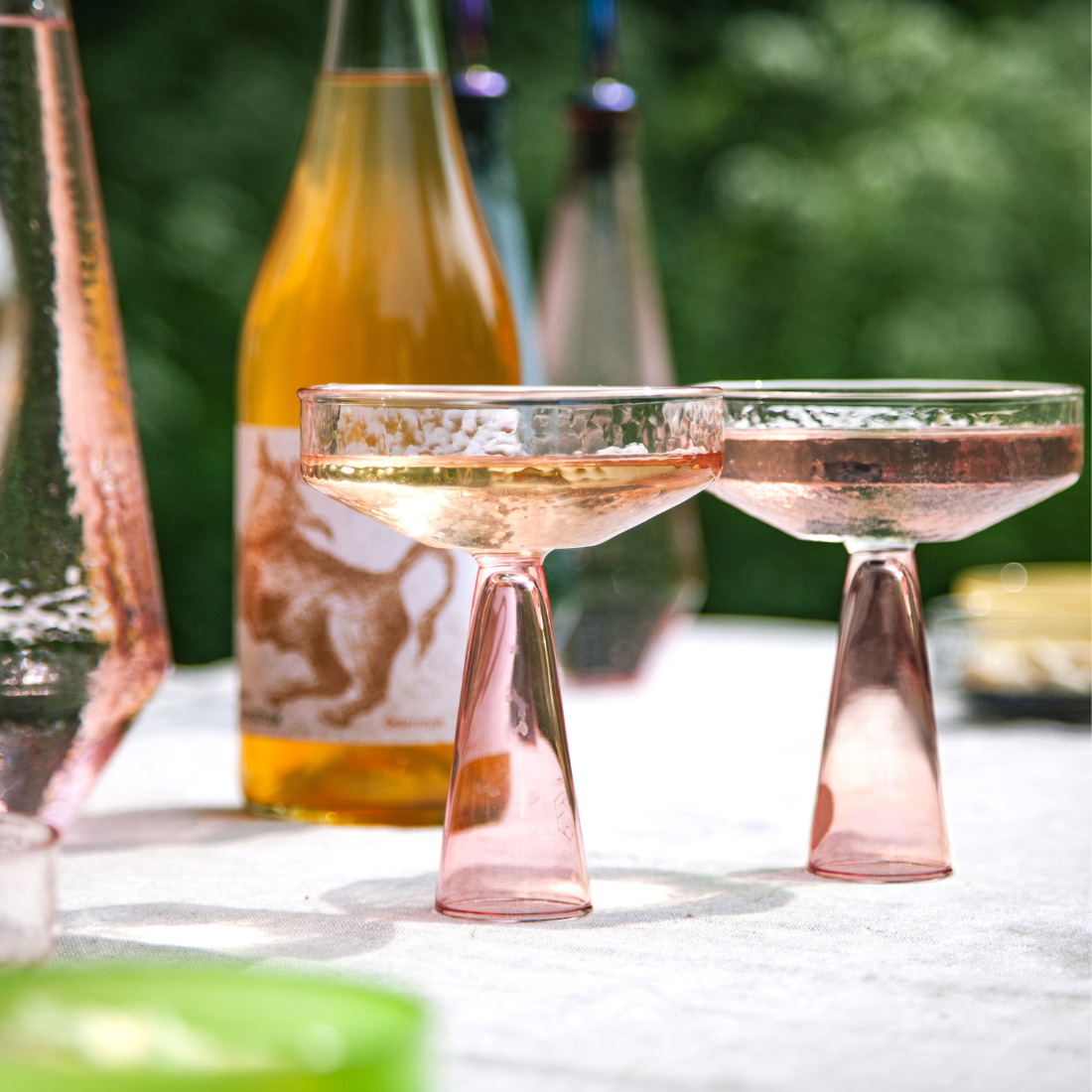 Champagne Coupe Claude | set of 2 | pink