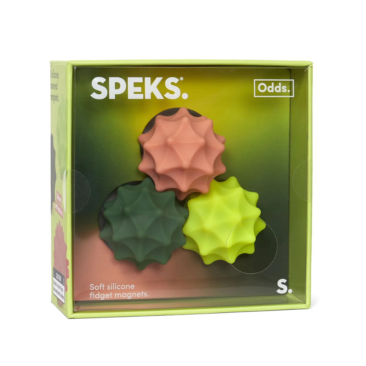 Odds Silicone Fidget Magnets - Vivid Mix 24 Units with Display - 6 of Each Colour